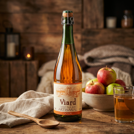 Cidre doux pur jus artisanal Viard IGP 75cl