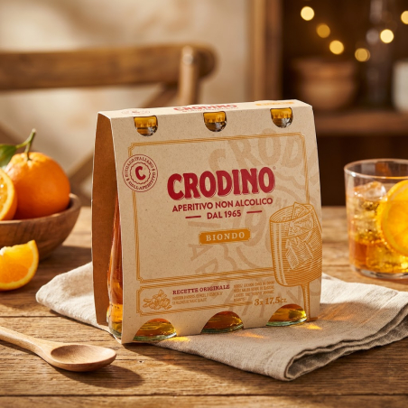 Crodino - Apéritif italien sans alcool Etui de 3 bouteilles de 17.5cl sans Alcool
