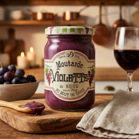 Moutarde violette de Brive pot de 200g