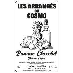 Rhum arrangé maison – Banane, Chocolat & Noix de cajou 70cl 30%