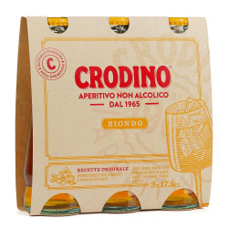 Crodino - Apéritif italien sans alcool Etui de 3 bouteilles de 17.5cl sans Alcool